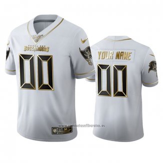 Camiseta NFL Limited Tampa Bay Buccaneers Personalizada Golden Edition Blanco