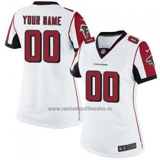 Camiseta NFL Mujer Atlanta Falcons Personalizada Blanco