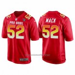 Camiseta NFL Pro Bowl Las Vegas Raiders 52 Khalil Mack AFC 2018 Rojo