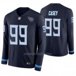 Camiseta NFL Therma Manga Larga Tennessee Titans Jurrell Casey Azul