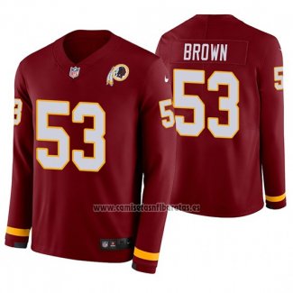 Camiseta NFL Therma Manga Larga Washington Commanders Zach Brown Rojo