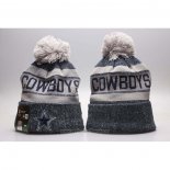 Gorro Beanie Dallas Cowboys Gris Azul3