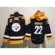 Sudaderas con Capucha Pittsburgh Steelers Najee Harris Negro